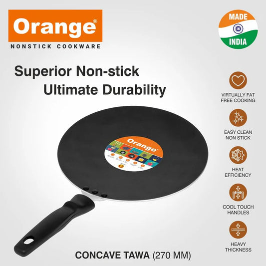 Orange Concave Tawa