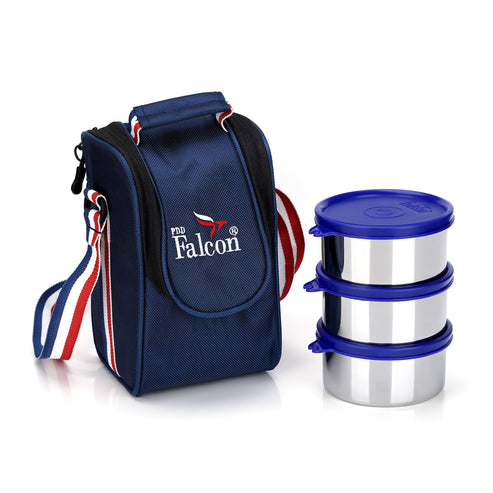 Pdd Falcon Steel Dura Lunch Box Set of 3