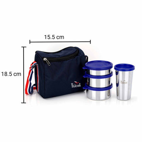 Pdd Falcon Steel Dura Lunch Box Quadro