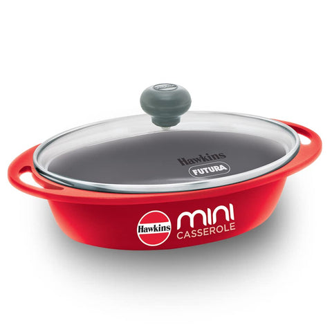 Hawkins Die-Cast Mini Casserole, Oval with Glass Lid (DCR75G)