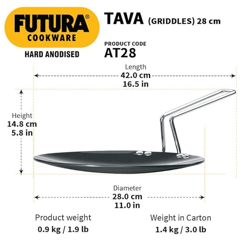 Hawkins Futura Tava, Hard Anodised Tawa