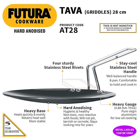 Hawkins Futura Tava, Hard Anodised Tawa