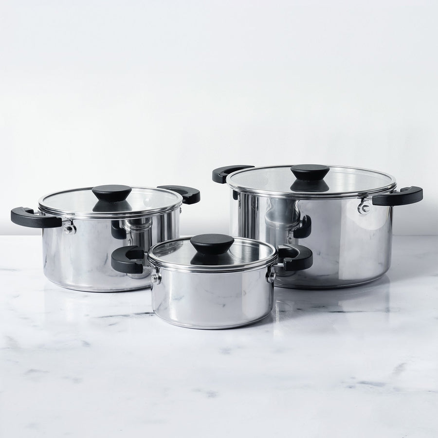 Meyer Kitchen Hacks 3 Piece Casserole Biryani Pot Set