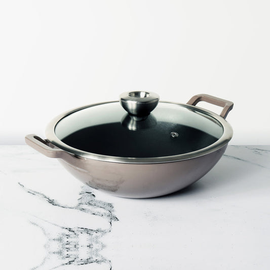 Meyer Enamel Cast Iron Kadai, 26cm