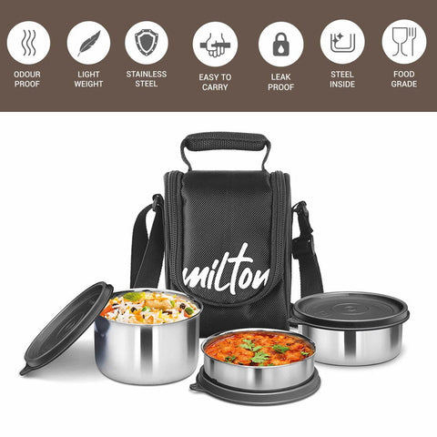 Milton Tasty Lunch Steel Tiffin