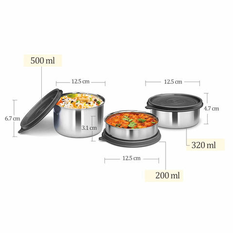 Milton Tasty Lunch Steel Tiffin