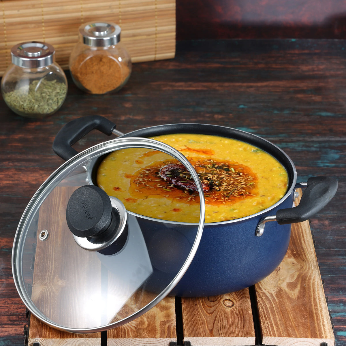 Vinod Zest Deep Casserole [with Glass Lid]