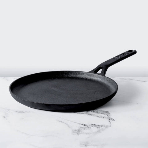 Meyer Pre-Seasoned Cast Iron Flat Dosa Tawa, 24 cm