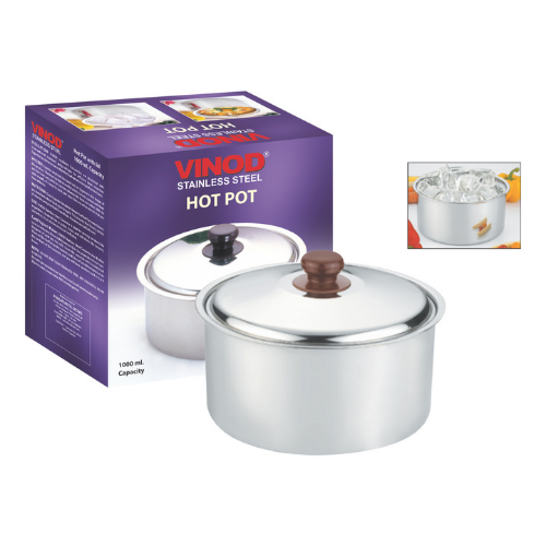 VINOD Stainless Steel Hot Pot 1000 ml